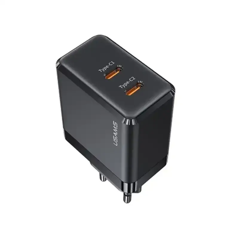 USAMS US-CC172 Gan Fast Charger  Dual Type-C Ports